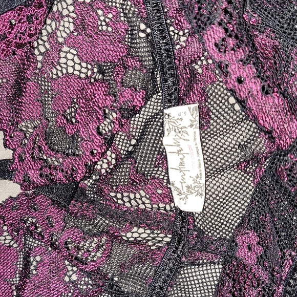 FP Lacey Magenta/Black onesy  lingerie BNWTIB SMALL - Picture 10 of 10